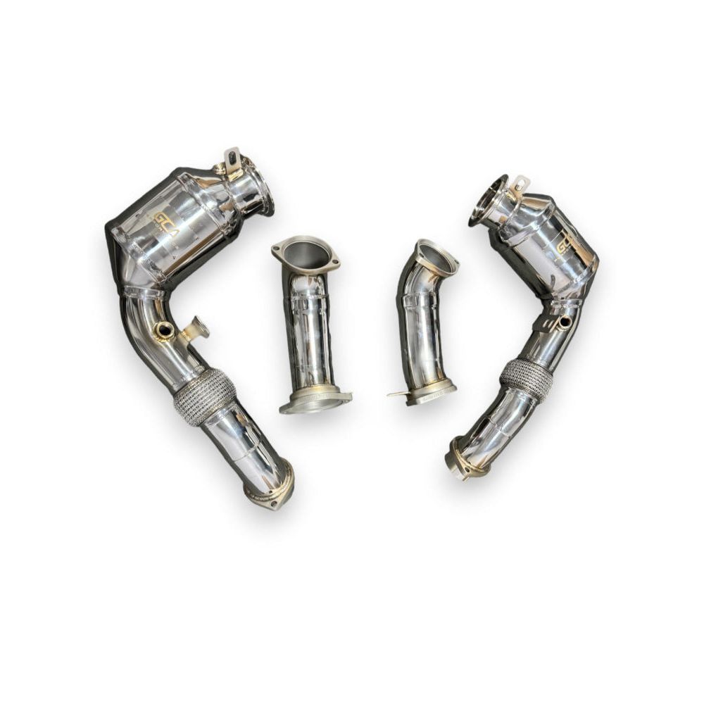 2024 + Bmw X5M/X6M Front Race Pipes | F95/F96 Lci No Heat Shield / 200 Cell Euro 6 Sport High Flow